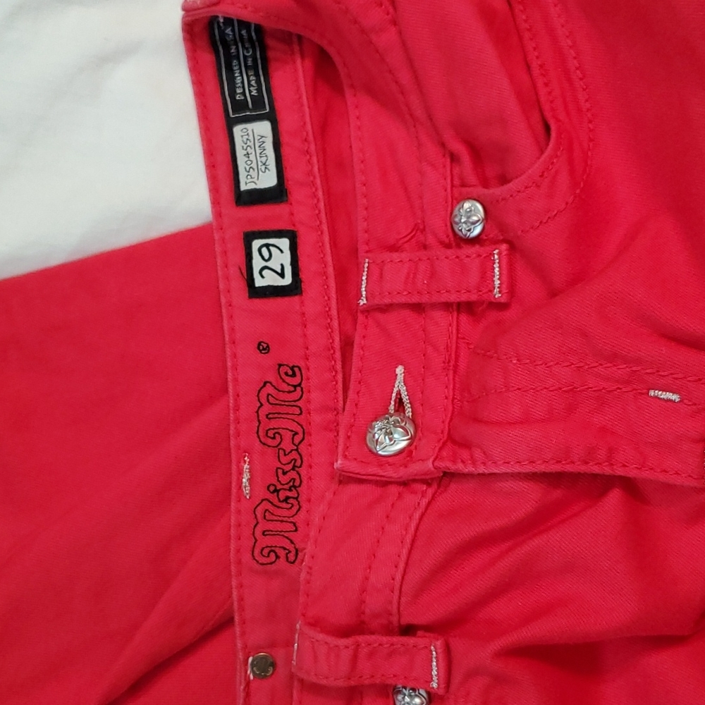 Red Miss Me Jeans (213) - Picture 3 of 4